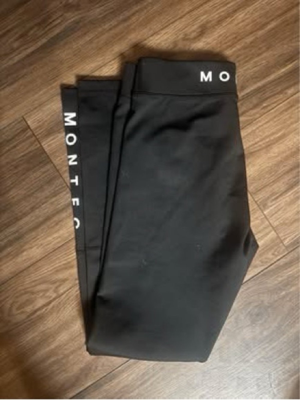 Montce Black High-Waist Logo Leggings